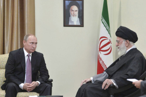 Russia's President Vladimir Putin meets with Iran's Supreme Leader Ayatollah Ali Khamenei in Tehran