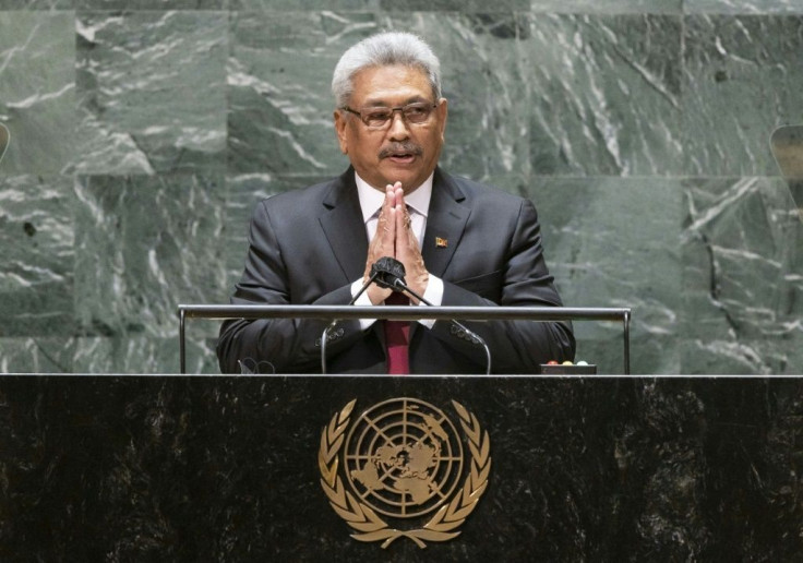 Sri Lanka President Gotabaya Rajapaksa.